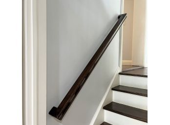 A Wood Stair Rail - Leading Downstairs From LR