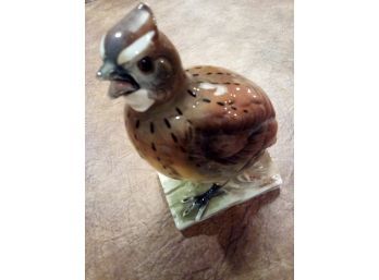 Porcelain Bird Collection By JSC - Bob White #127 Is 6.50 Inches Tall