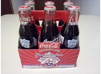 1998 Coca Cola Yankee Stadium 75th Anniversary Six-pack Unopened Classic Coke Lot  E4