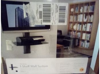 Tria Series 1-Shelf Wall System (Tria 1) - 30 Lbs. - 1 Adjustable Tempered Glass Shelf