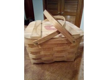 Beautiful Basketville Picnic Basket Made In Vermont