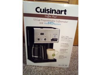 Cuisinart 12-cup Programmable Coffeemaker And Hot H20 System - New In Box