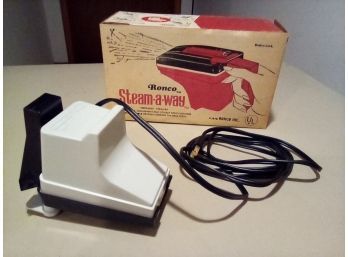 Ronco 1970 Electric Steam-a-Way Portable Steamer Made In USA