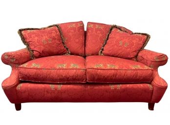 Loveseat By Harden With Tiger Print Upholstery