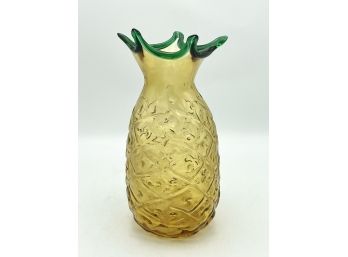 Vintage Hank Adams Blenko Glass Pineapple Vase