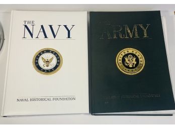 Oversized Navy And Army Books