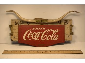 Long Horn Coca-cola Plaque