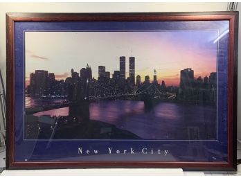 New York City Twin Towers Skyline Print