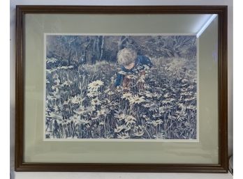 Framed Children Floral Print