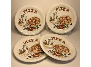 Lot Of 4 Pizza Plates