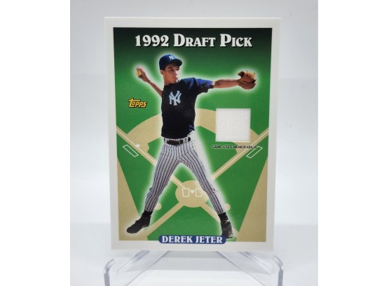 2017 Topps Derek Jeter 'rookie' Game Used Jersey Relic Card