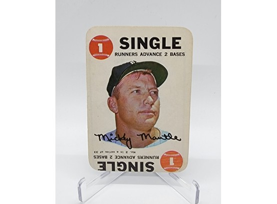 1968 Toops Game Mickey Mantle