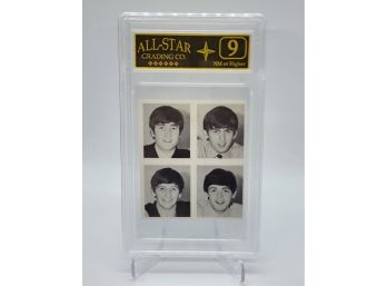 Vintage Beatles Stamps Graded 9