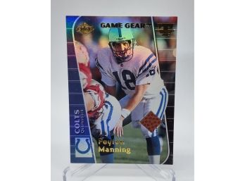 1999 Game Gear Peyton Manning Ball Relic Rookie Card