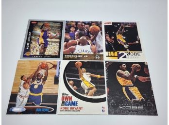 Lot Of 6 Kobe Bryant Cards With Rookie
