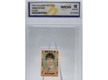 1964 Hallmark Beatles Ringo Starr Stamp Graded 10 Gem Mint