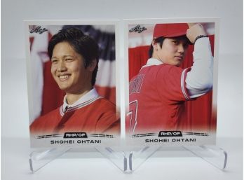 Pair Of 2018 Shohei Ohtani Rookie Cards