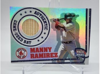 2005 Topps Manny Ramirez Game Used Bat Relic