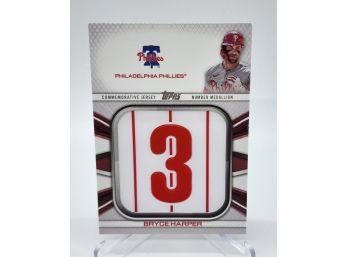 2022 Topps Bryce Harper Jersey Number Medallion Relic