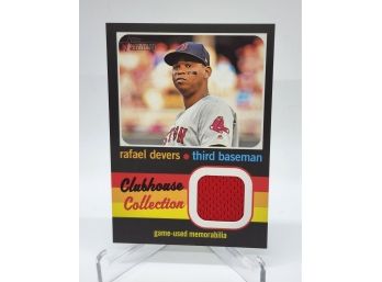 2020 Topps Heritage Clubhouse Collection Rafael Devers Game Used Jersey Relic