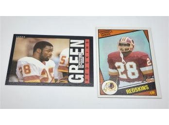 Pair Of Vintage Darrell Green Cards