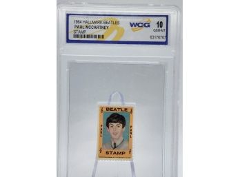 1964 Hallmark Beatles Paul McCartney Stamp Graded 10 Gem Mint