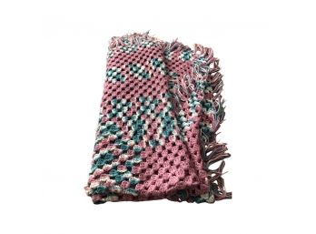 Vintage Handmade Afghan - Lightly Used - Throw Blanket