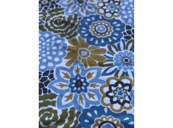 Cotton Screen Print Floral Fabric