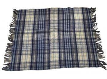 Vintage Wool Scotch Pattern Blanket - Good Condition
