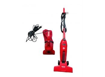 Two Dirt Devil Vacuum Cleaners One Stand Up One Hand Held
