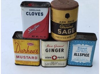 Vintage 1950s Mid Century Spices -