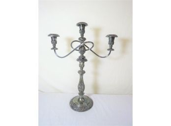 Ornate Heritage Roger Bros Silverplate 2 Piece Candleabra