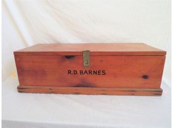 R.D. Barnes Wood Tool Carpenter Ammo Chest