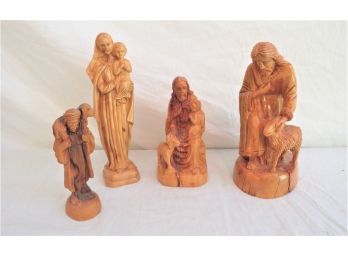 Olive Wood Carved Creche Figures