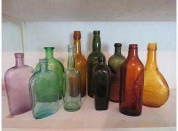 Vintage Bottles & Flasks Multi Color