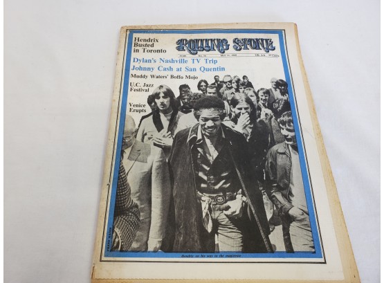 1969 Rolling Stone Magazine Dylan Hendrix Muddy Waters