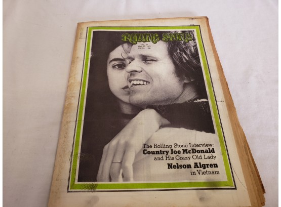 1971 Rolling Stone Magazine Country Joe McDonald