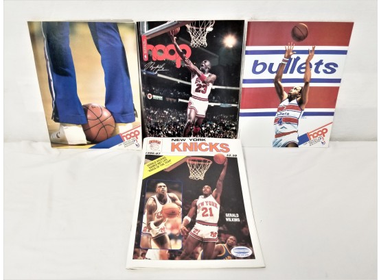 Vintage New York Knicks Magazine And Three Hoop Official NBA Program Magazines 1985-1986