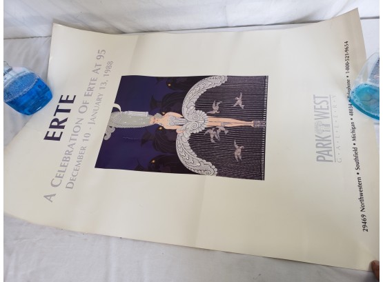 1988 Erte Poster Used