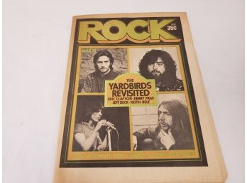 1971 Rock Newspaper The Yardbirds Jeff Beck Eric Clapton Jimmy Page
