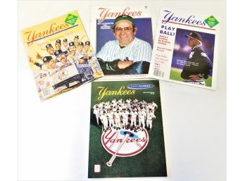 Vintage 1993 New Worki Yankees Yearbook 44th Edition And Three Yankee Magazines