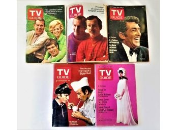 Five Vintage TV Guides 1968-1969
