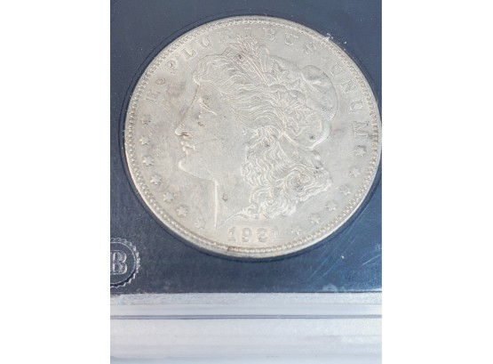 1921 Morgan Silver Dollar UNC In Slab