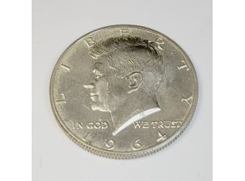 1964 Kennedy Uncirculated SILVER  Half Dollar