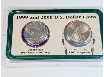 Uncirculated 1999 And 2000 U.S. Dollar Coin Set