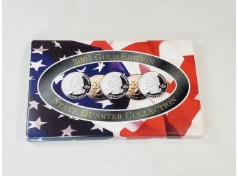 2001 Gold Covered Edition State Quarter Uncirculated  Set