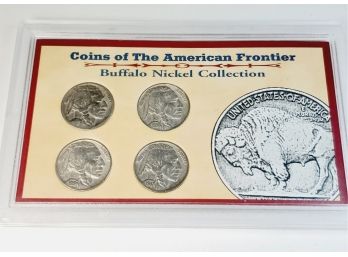 Coins Of The American Frontier- 4 Buffalo Nickels Coin Set -1933,30,36 & 37
