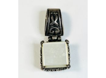 Vintage Sterling Silver Mother Of Pearl Pendant