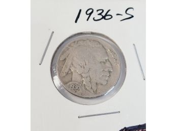 1936-s Buffalo Nickel
