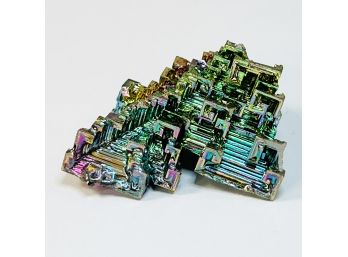 Bismuth - Rainbow Crystal  Cluster Pyramid Metal Rock Specimen